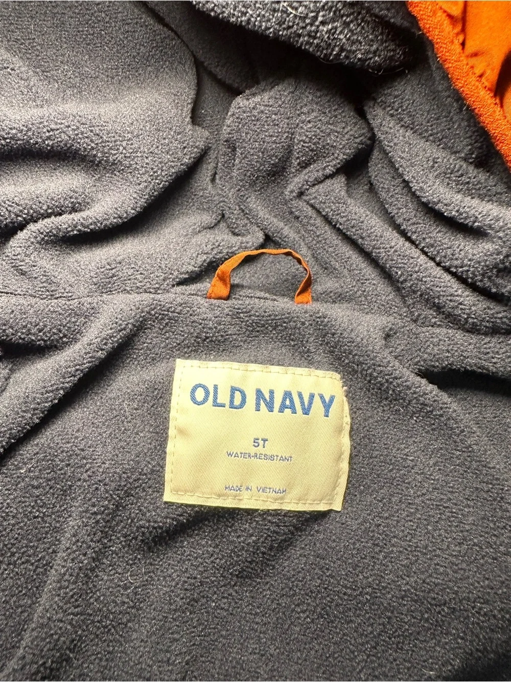 Old Navy Kids Rust Orange Puffer Jacket with Hood